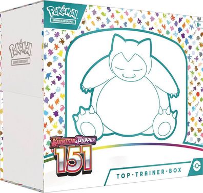 Pokemon * Top-Trainer-Box 151 * Karmesin + Purpur * 9 Boosterpack + Premium-Zubehör