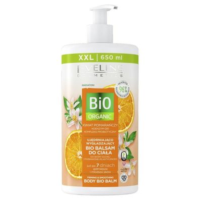 Eveline Bio Organic Straffende und glättende Körperlotion Orangenblüte 650ml