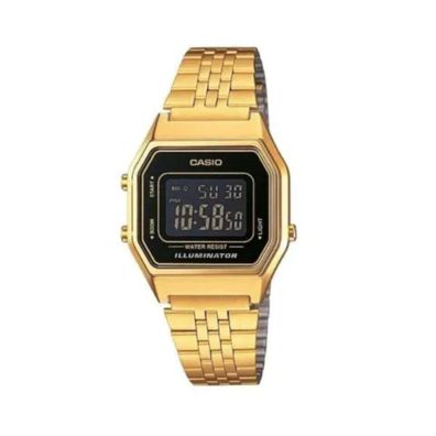 Casio Vintage Armbanduhr LA680WEGA-1BER Retro Digital Unisex Gold-farben Neu