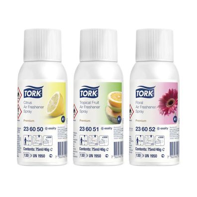 Tork 236056 Lufterfrischer Spray im Mixed Pack | Karton (12 Packungen)