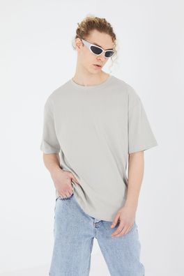 Ossy Homer einfarbiges Basic Oversized T-Shirt | Heavy Qualität mit 320 GSM Baumwo...