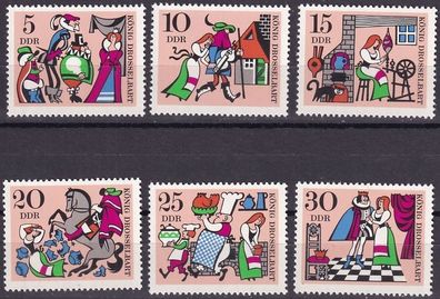 DDR Nr.1323/28 * * Märchen (II) König Drosselbart 1967 postfrisch