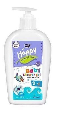 Happy Bellla Baby Naturpflege, Körper- & Haarwaschgel, 2in1, 300 ml