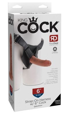 King Cock - Strap - on with 6 Inch - (div. Farben)