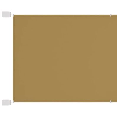 Senkrechtmarkise Beige 180x270 cm Oxford-Gewebe