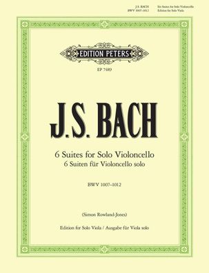 Suiten f?r Violoncello solo BWV 1007-1012: ?bertragung f?r Viola solo (Gr?n ...