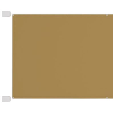 Senkrechtmarkise Beige 200x360 cm Oxford-Gewebe