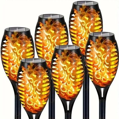 1x Solar Lichterfackel Flamme wasserdicht für Garten, Rasen, Outdoor, Weg, Terrasse