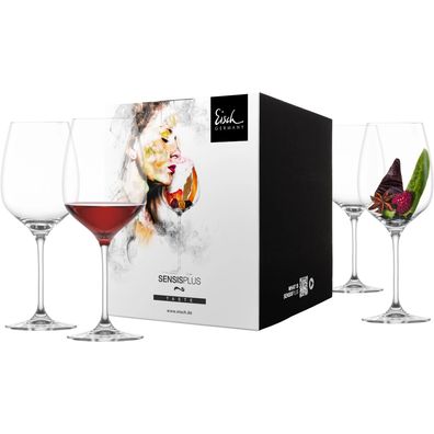 Eisch Rotweinglas Superior Sensisplus - 4 Stück im Geschenkkarton 500/2 | Weinglas