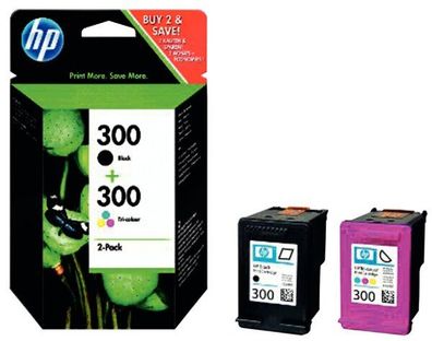 Tintenpatrone 300 schwarz/ dreifarbig Deskjet D2560, D1660, D5560,