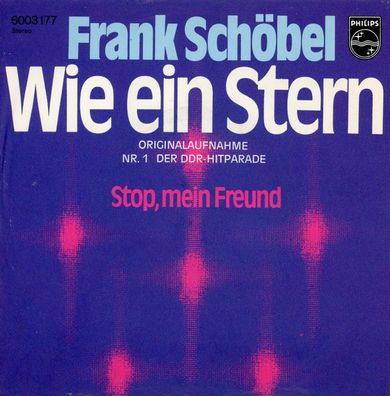7" Cover Frank Schöbel - Wie ein Stern