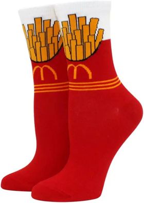 McDonald´s Lustige Socken - McDonald´s Socken in 3/4-Länge mit Pommes 360° Motiv