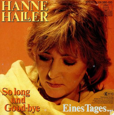 7" Cover Hanne Haller - So long und Goodbye