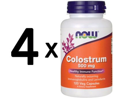 4 x Colostrum, 500mg - 120 vcaps
