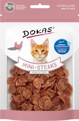DOKAS - Mini-Steaks Huhn & Fisch 10er Pack (10 x 25g)