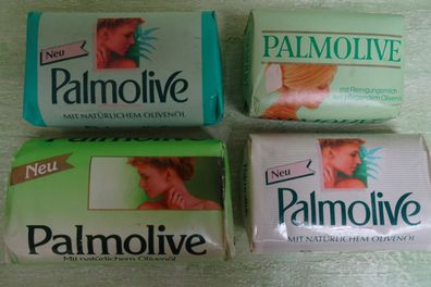 alte Palmolive Seife mit natürlichem Olivenöl Colgate GmbH 125g 150g 100g Retro