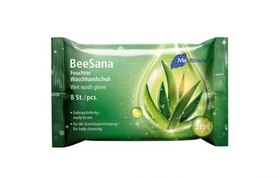 BeeSana Feuchte Waschhandschuhe mit Aloe Vera und Vitamin E