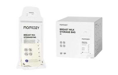 Momcozy Aufbewahrungsbeutel für Muttermilch mit Temperaturmessung