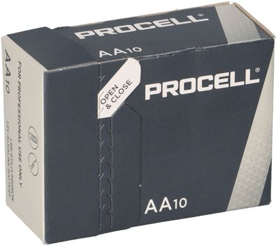 10x Duracell Procell MN1500 Mignon AA LR6 Batterie