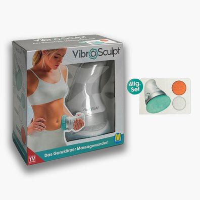 VibroSculpt Ganzkörper Massagegerät Massage Vibrationsmassage mit 3 Massagepads