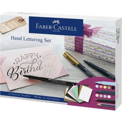 12 FABER-CASTELL Handlettering-Set farbsortiert