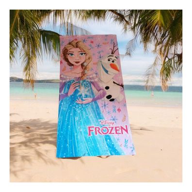 Disney Frozen Strandtuch mit Elsa und Olaf | 70x140cm | 100% Polyester