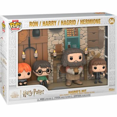 Harry Potter POP Moments Deluxe Vinyl Figuren 4er-Pack Hagrid's Hut 9 cm
