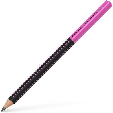 Bleistift Jumbo Grip Two Tone (schwarz/ pink)