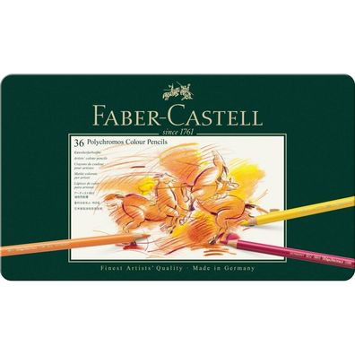 36 FABER-CASTELL Polychromos Buntstifte farbsortiert