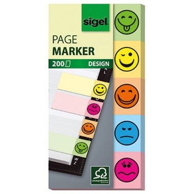 Sigel Haftmarker Design Smile HN502 50x1 Werkstoff: Papier