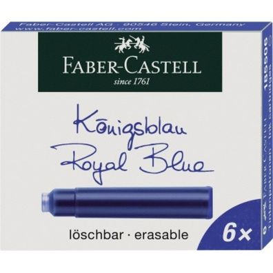 Faber-Castell Tintenpatronen 185506 Stan Farbe: königsblau