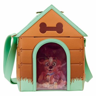 Loungefly Disney I Heart Dogs Dog House Triple Lenticular Crossbody Tasche