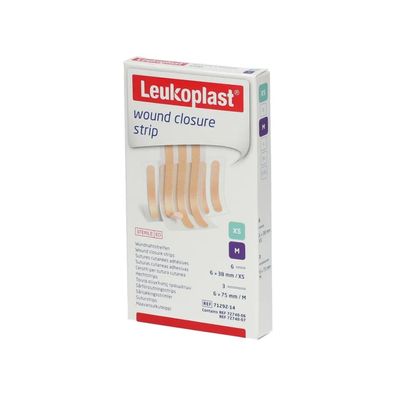 BSN Leukoplast® wound closure strip, Wundnahtstreifen, 9 Streifen | Packung (1 Peelbe