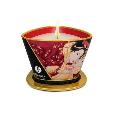 SHUNGA Massage Candle Romance/ Sparkl. Strawberry Wine 170ml