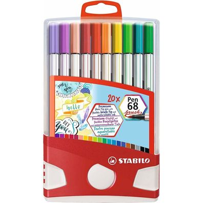 Fasermaler Pen 68 brush 20er Box Color Parade Filzstift mit flexibler Pinselspitze