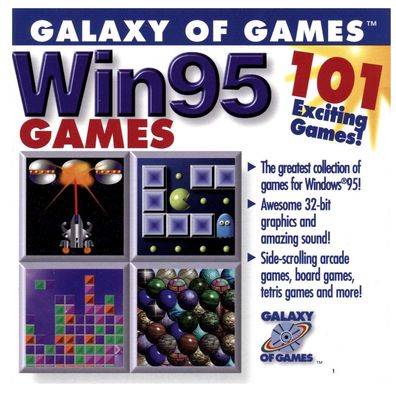 PC Spiel CD-ROM "Window 95 Galaxy of Games 101 games " neu Versiegelt
