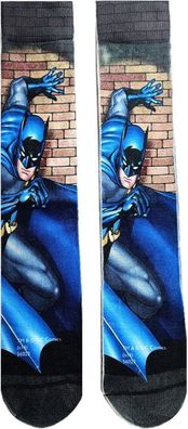 Batman Motivsocken - DC Comics Socken in 3/4-Länge mit Batman 360° Charakter Motiv