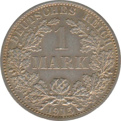 Deutsches Reich 1 Mark 1915 A Silber*