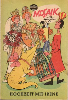 Mosaik Comics Heft Nr 119 von 1966 Hannes Hegen Digedags Original Vintage Sammeln
