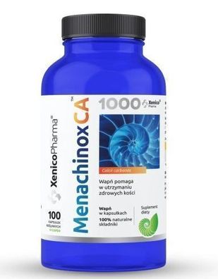 Menachinox CA 1000 - Hochwertiges Kalzium-Supplement - 100 Kapseln