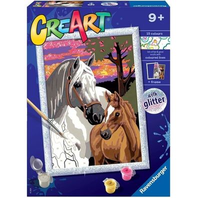 CreArt - Serie D: Pferde bei Sonnenuntergang