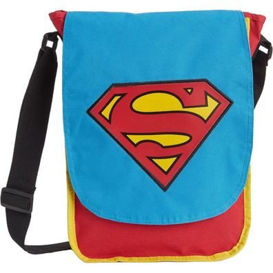 Superman Handtasche - DC Mini Messenger Bags in Blau/ Rot mit Superman Logo Motiv