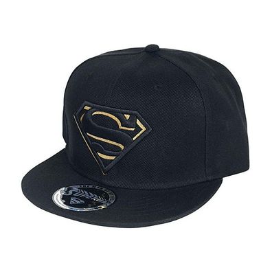 Superman Gold Logo Snapback Cap - DC Comics Superman Kappen, Mützen, Hüte & Caps