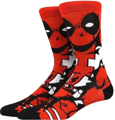Deadpool Motiv Socken - Marvel Guardians of the Galaxy Lustige Socken in 3/4-Länge