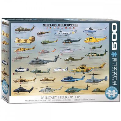 Eurographics 6500-0088 Militärhubschrauber 500 Teile Puzzle
