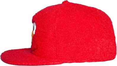 Sesamstraße Rote Plüsch Cap - Elmo Cartoon Cosplay Kappe mit Elmo Gesicht Motiv