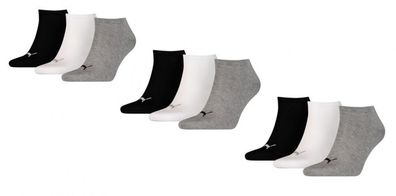 Puma Sneaker Socken Plain 9-Pack schwarz/ weiß/ grau