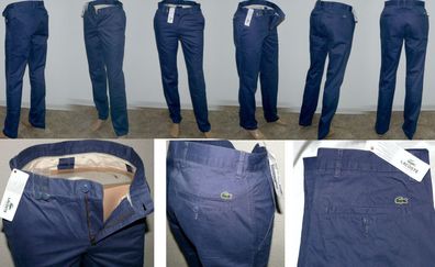 Lacoste HH 7135 303 Chino Hose Classic Fit 100%Cotton Jeans W30 W40 L34 Ouessant