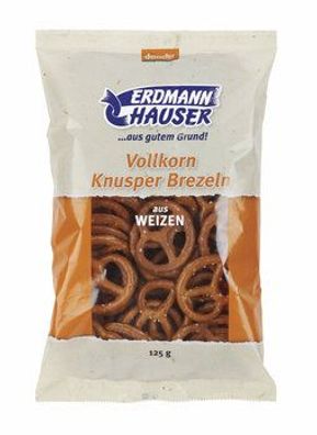 ErdmannHAUSER Getreideprodukte GmbH 3x demeter Weizenvollkornknusperbrezeln 125g