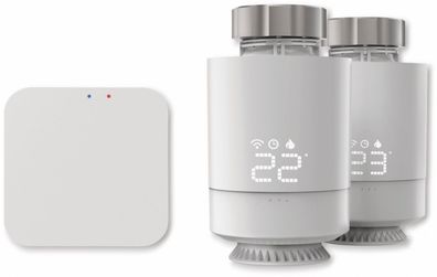 Hama Heizungssteuerung Thermostat + Zentrale Starter-Set Heizkörperthermostat weiß